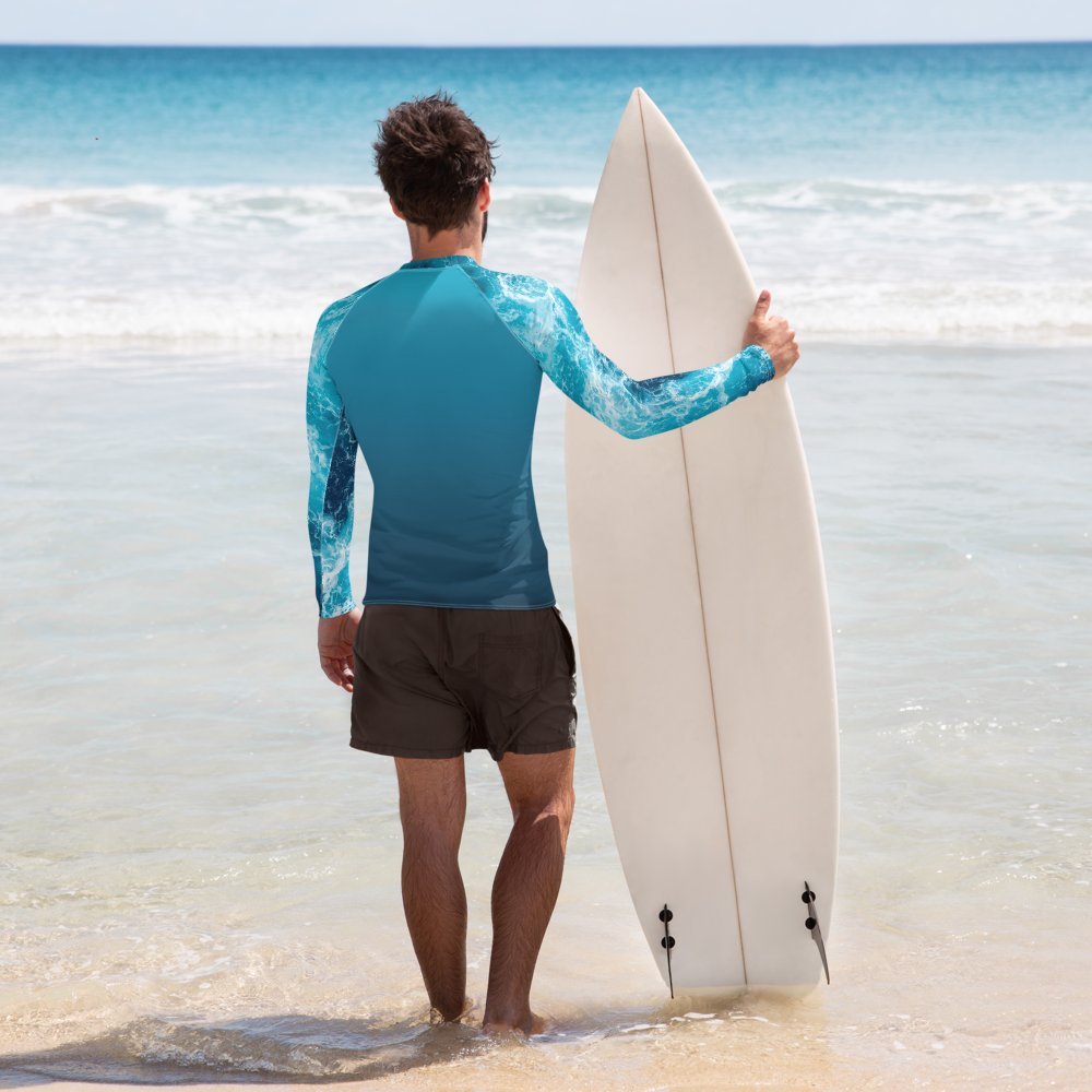 Waves Men's Rash Guard | Expedition Drenched.