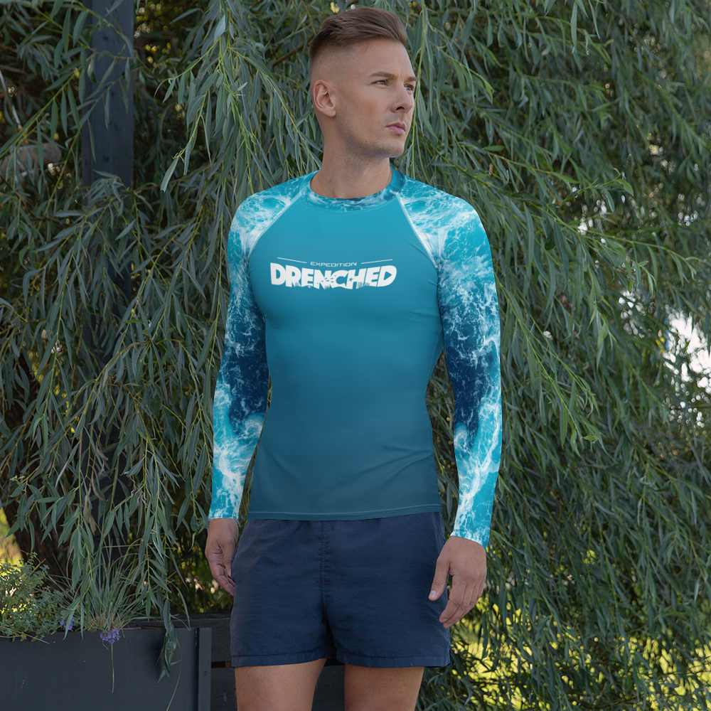 Waves Men's Rash Guard | Expedition Drenched.