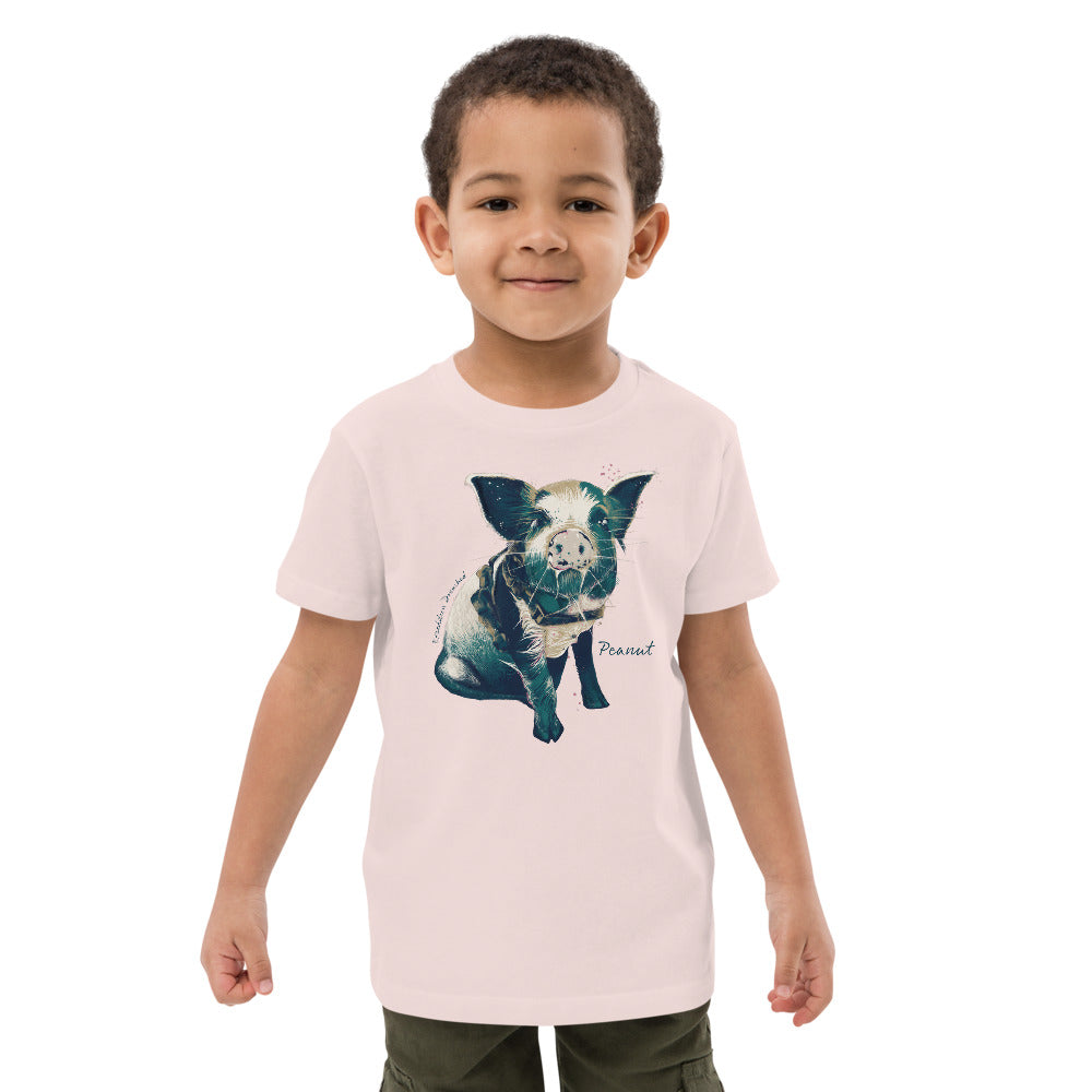 Peanut, The Sailing Pig - Organic Cotton Kids T-Shirt 2 | Expedition Drenched.
