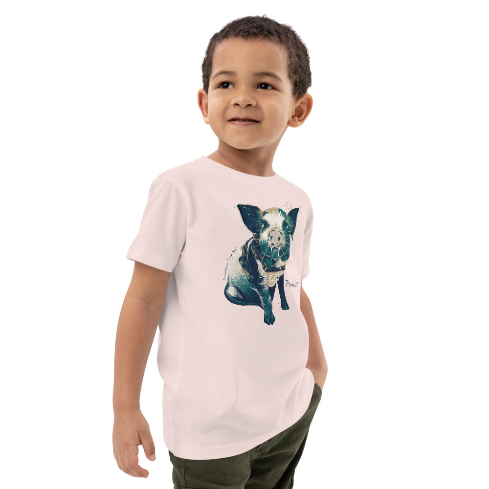 Peanut, The Sailing Pig - Organic Cotton Kids T-Shirt 2 | Expedition Drenched.