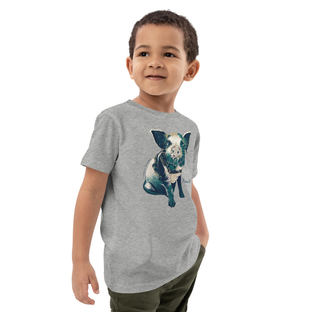 Peanut, The Sailing Pig - Organic Cotton Kids T-Shirt 2 | Expedition Drenched.