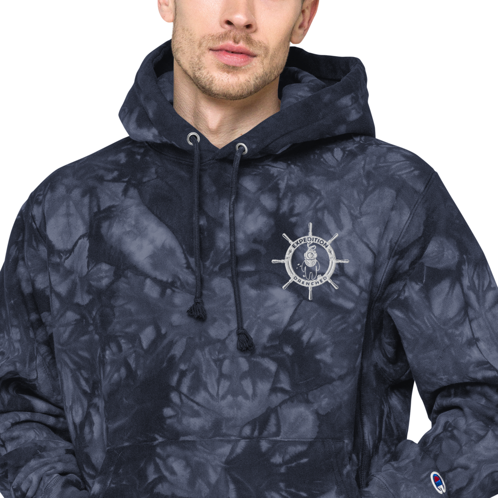 Expedition Drenched Unisex Champion Tie-Dye Hoodie | Expedition Drenched.