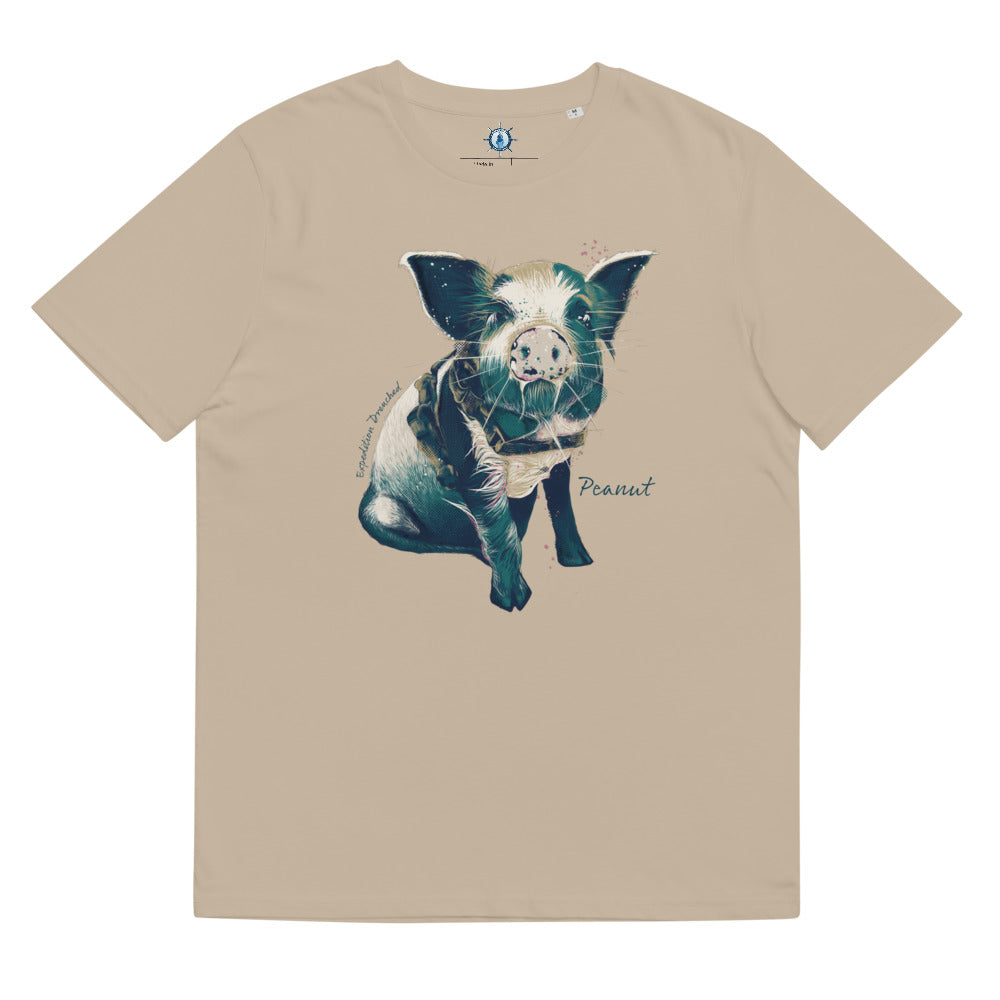 Peanut, The Sailing Pig - Organic Cotton Kids T-Shirt | Expedition Drenched.