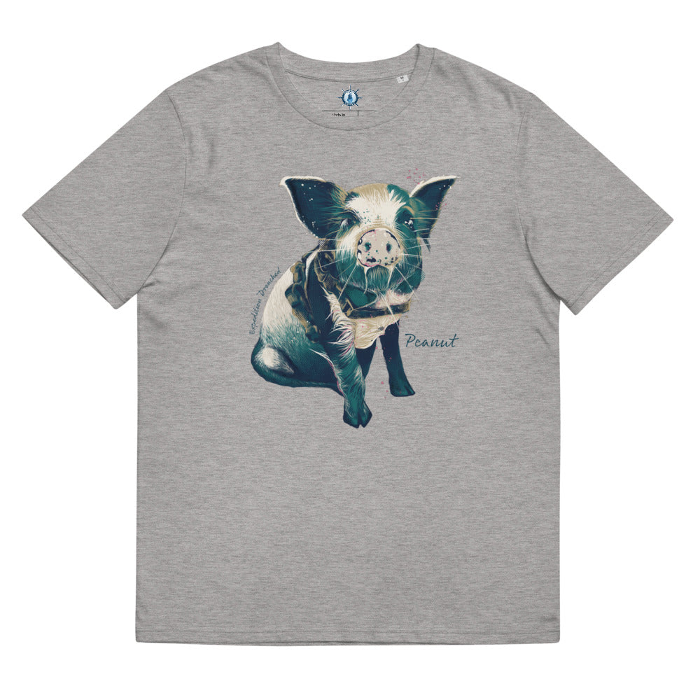 Peanut, The Sailing Pig - Organic Cotton Kids T-Shirt | Expedition Drenched.