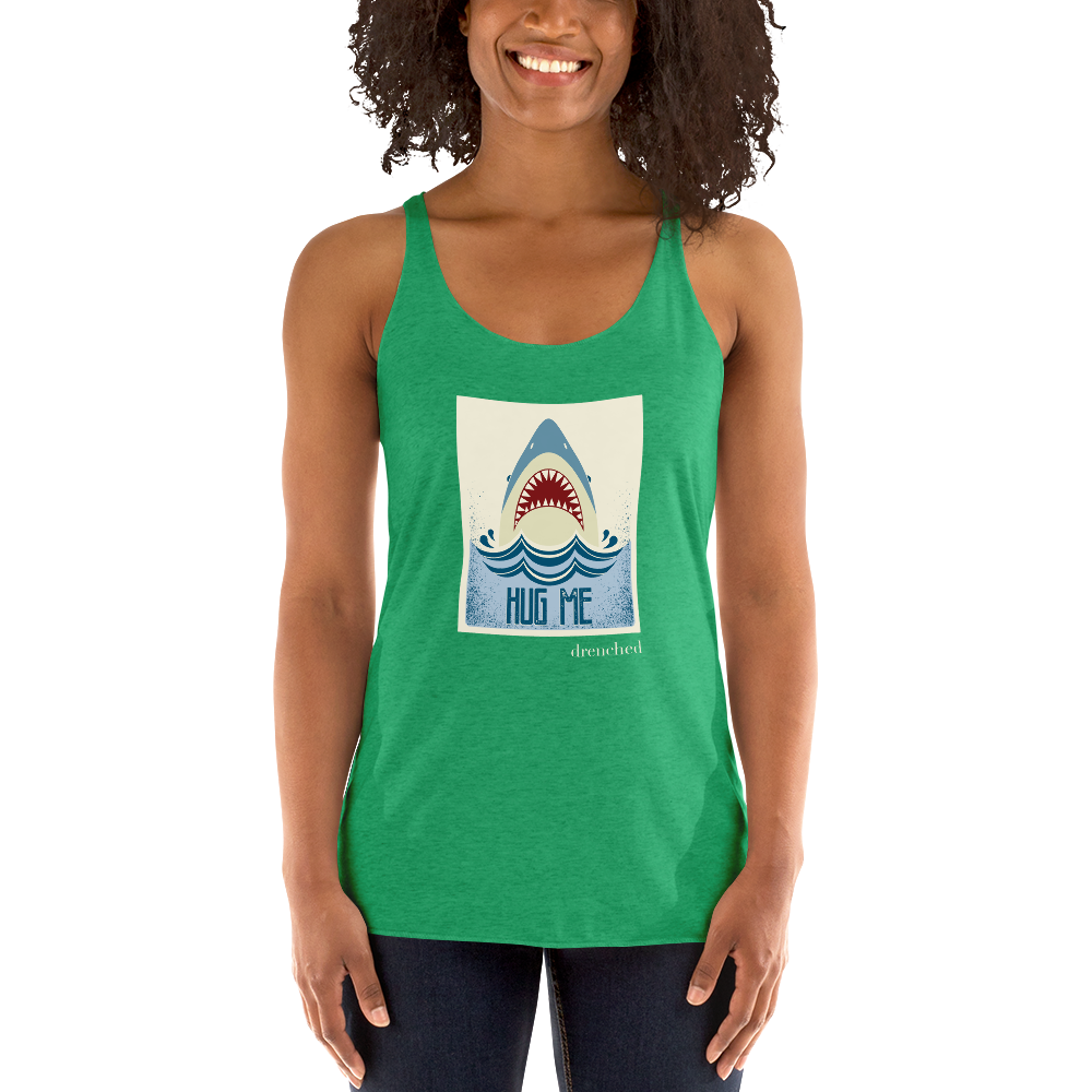 Women's Racerback Tank - Vintage Shark - Hug Me | Expedition Drenched.