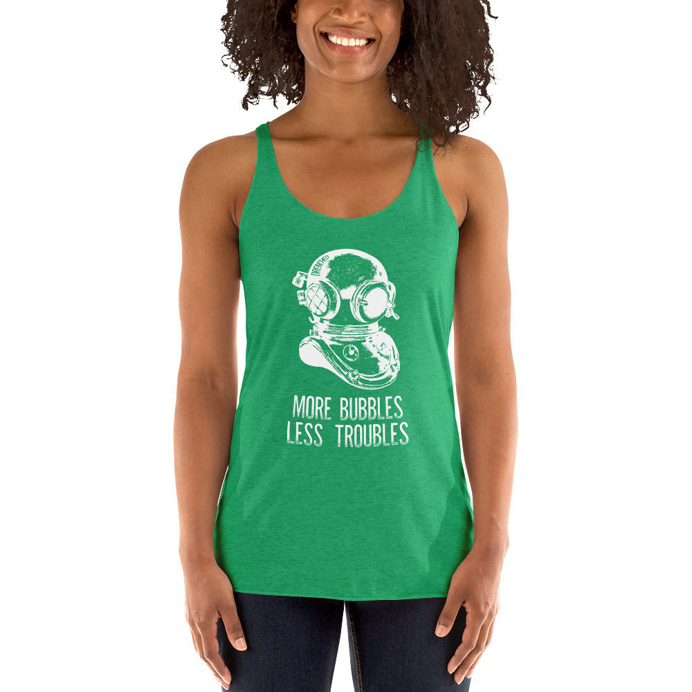 Women's Racerback Tank - Vintage Scuba Diving | Expedition Drenched.