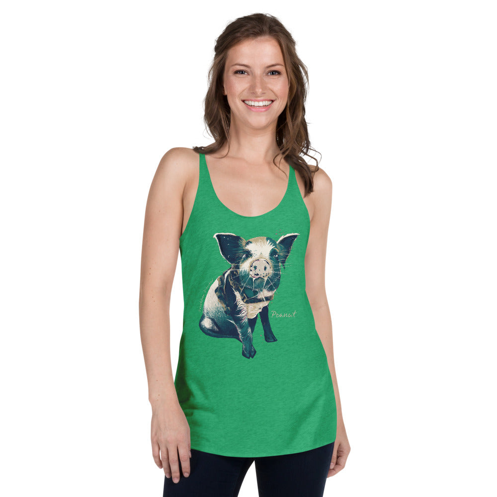 Peanut, The Sailing Pig - Women's Racerback Tank