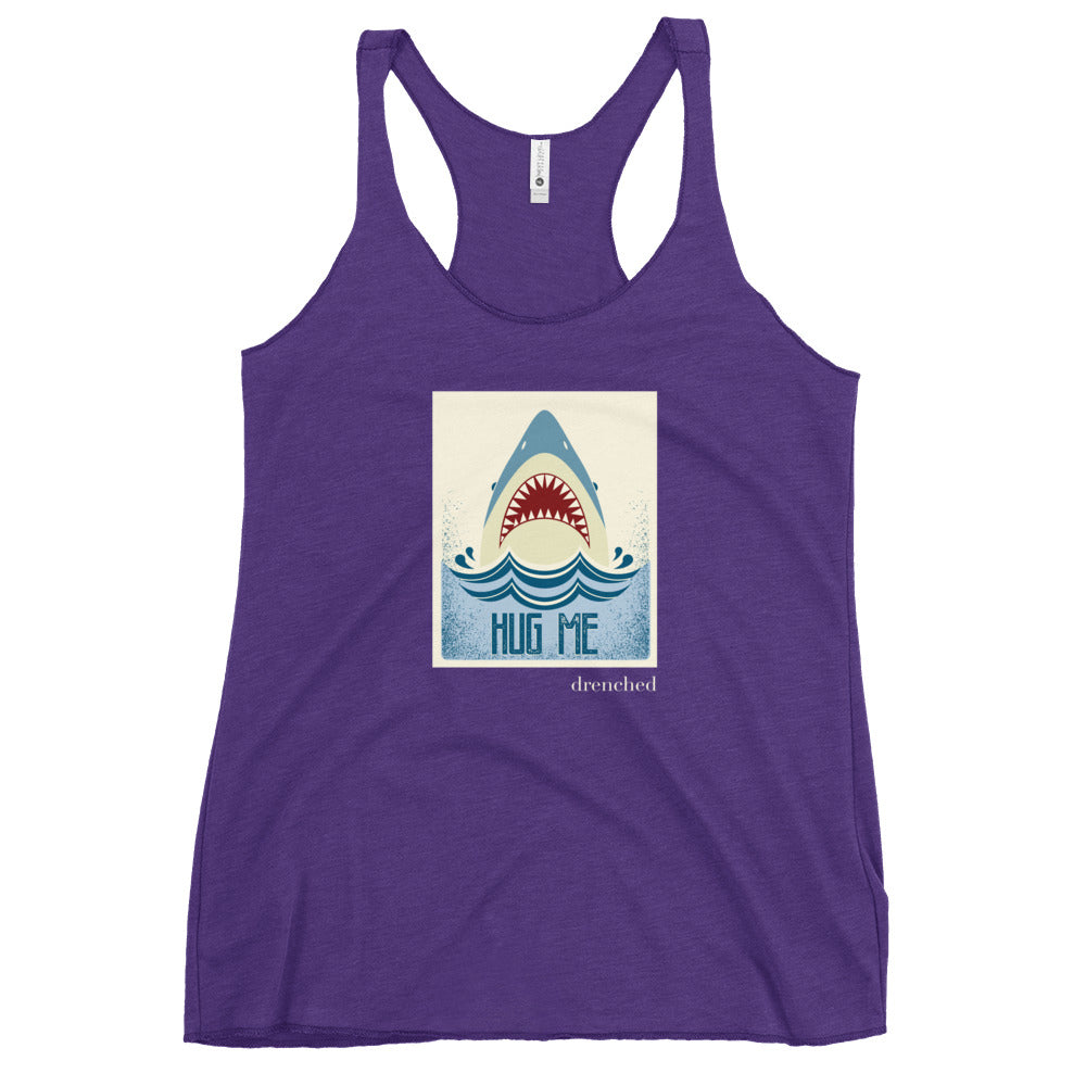 Women's Racerback Tank - Vintage Shark - Hug Me | Expedition Drenched.