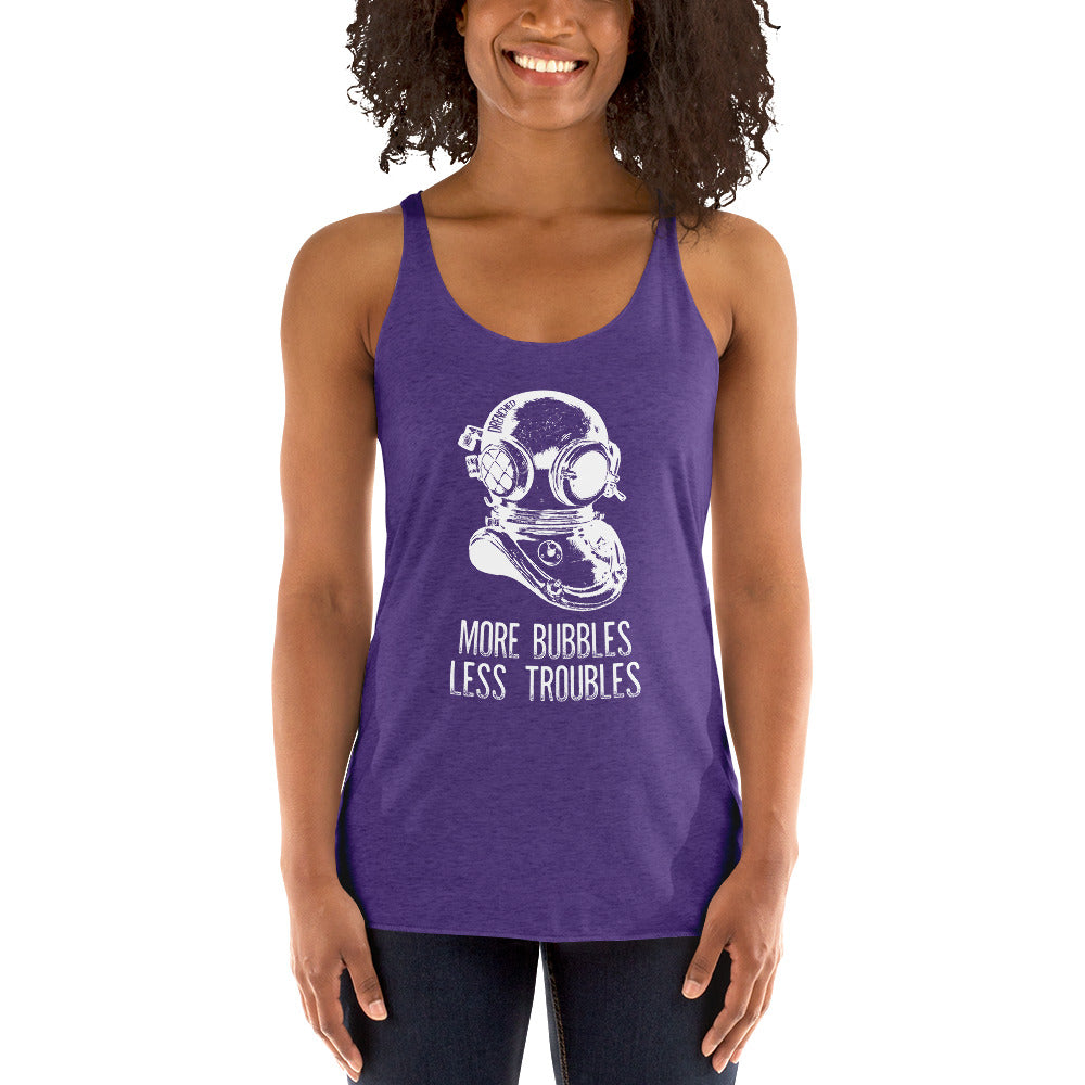 Women's Racerback Tank - Vintage Scuba Diving | Expedition Drenched.