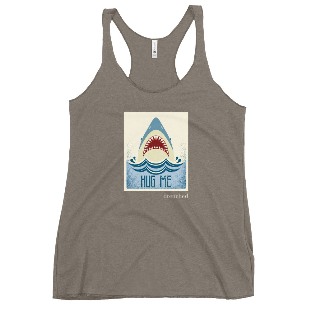 Women's Racerback Tank - Vintage Shark - Hug Me | Expedition Drenched.