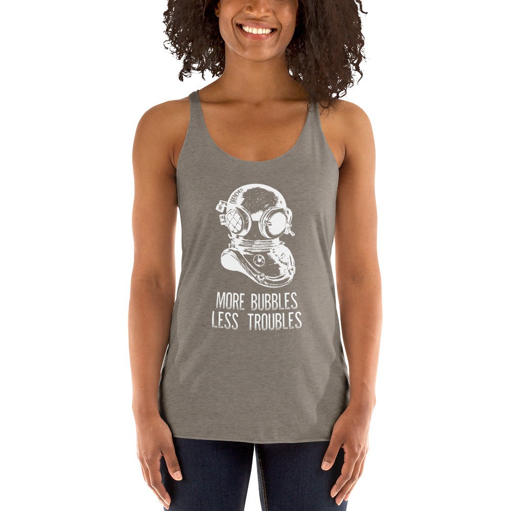 Women's Racerback Tank - Vintage Scuba Diving | Expedition Drenched.