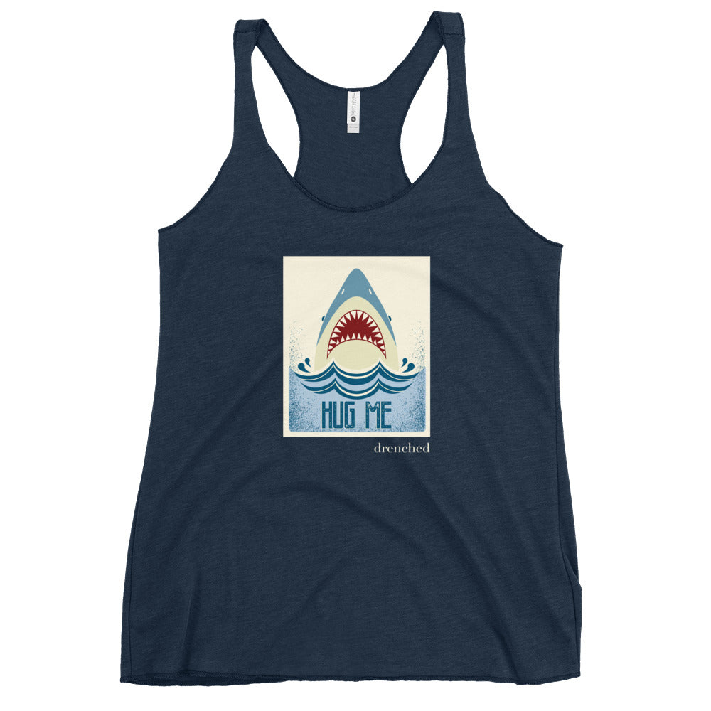 Women's Racerback Tank - Vintage Shark - Hug Me | Expedition Drenched.