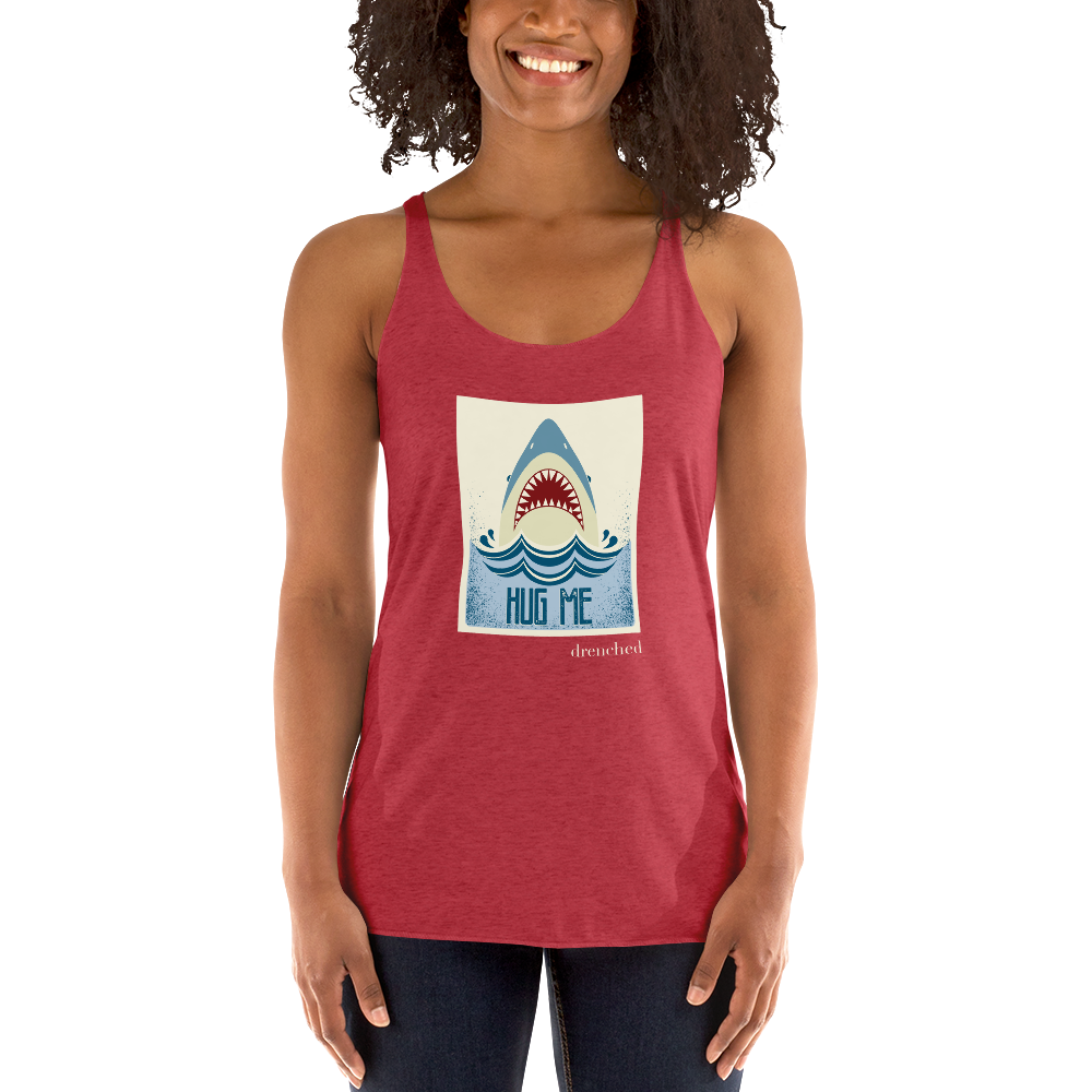 Women's Racerback Tank - Vintage Shark - Hug Me | Expedition Drenched.