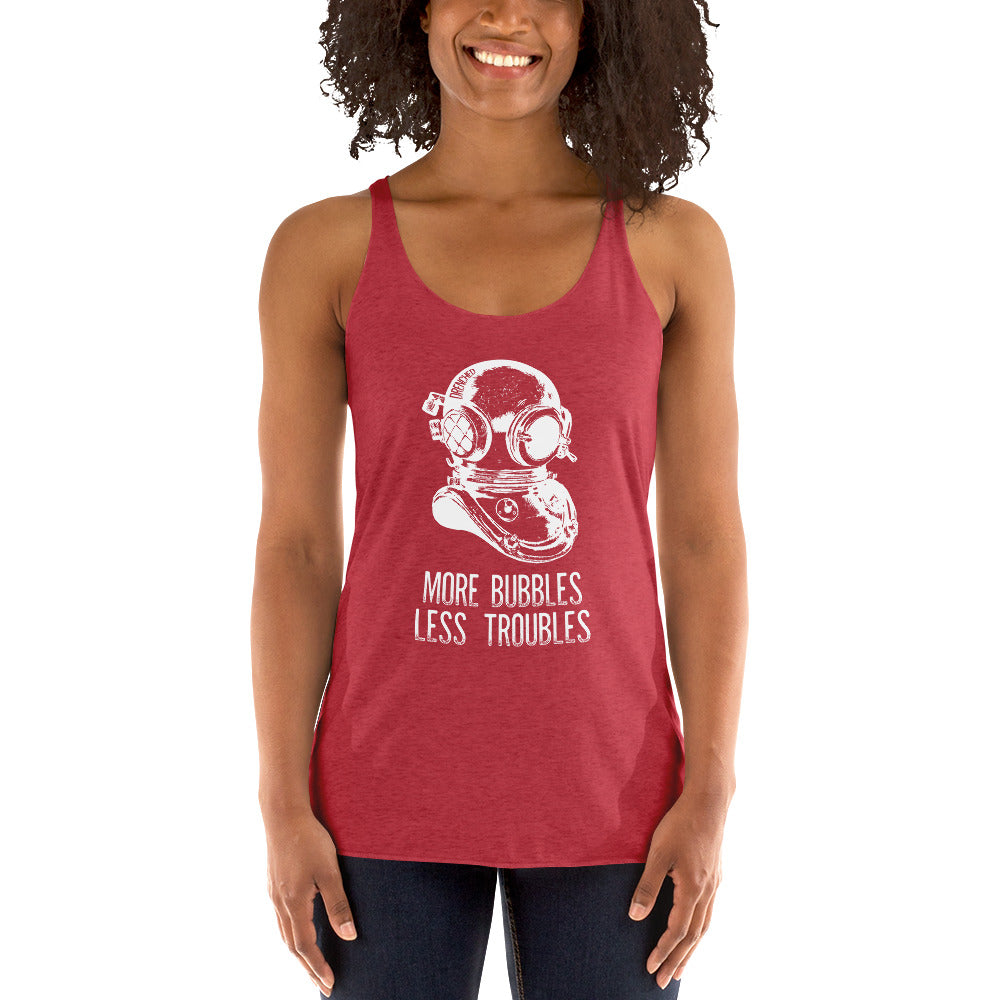 Women's Racerback Tank - Vintage Scuba Diving | Expedition Drenched.
