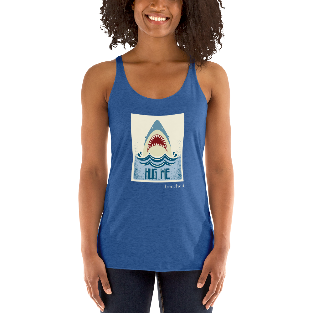 Women's Racerback Tank - Vintage Shark - Hug Me | Expedition Drenched.