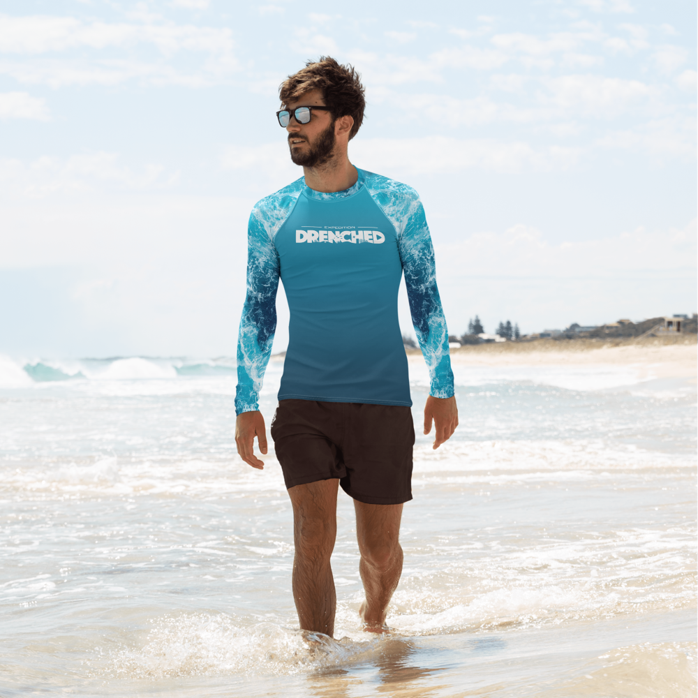Waves Men's Rash Guard | Expedition Drenched.
