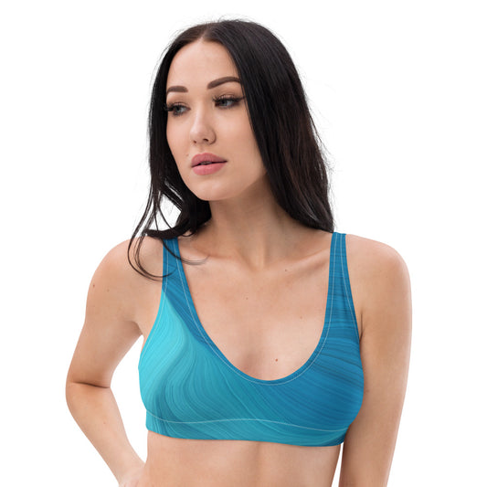 Waves Recycled Padded Bikini Top | Expedition Drenched.