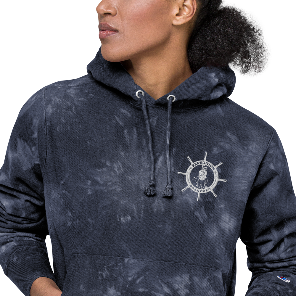 Expedition Drenched Unisex Champion Tie-Dye Hoodie | Expedition Drenched.