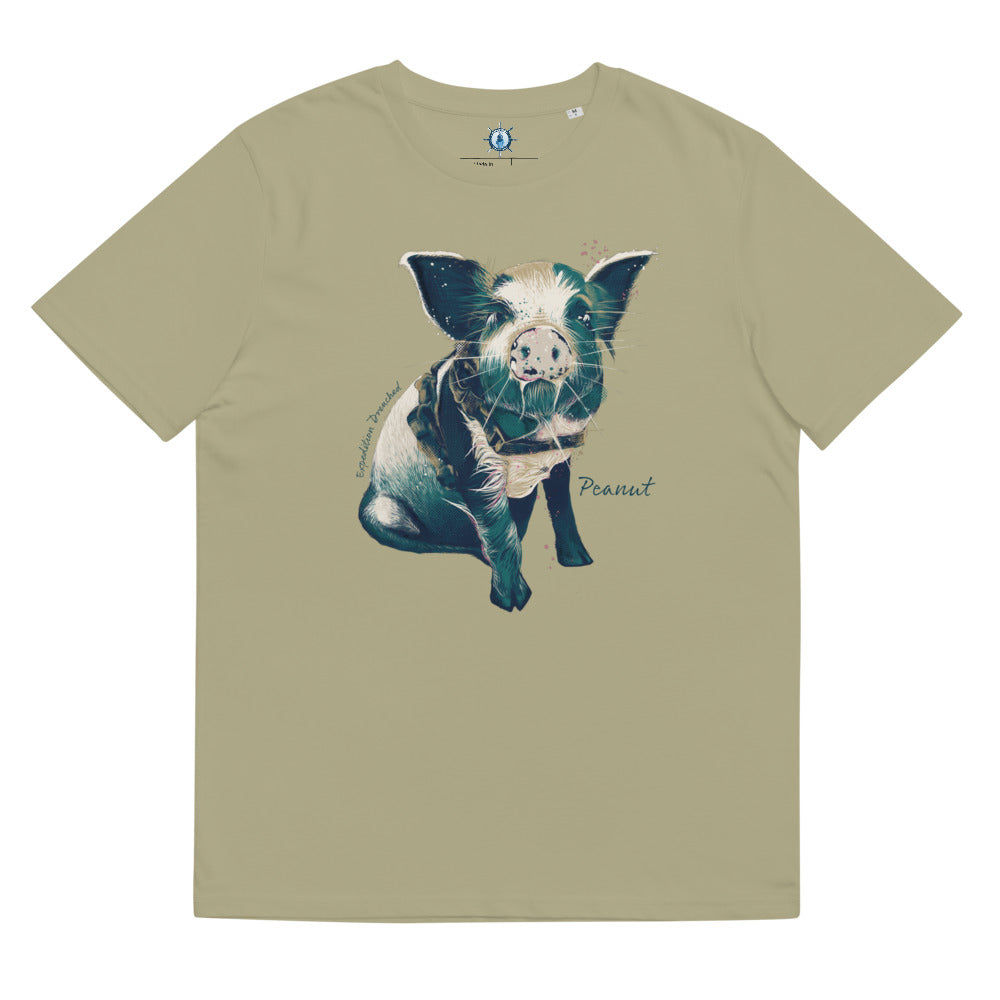 Peanut, The Sailing Pig -  Organic Cotton Kids T-Shirt | Expedition Drenched.