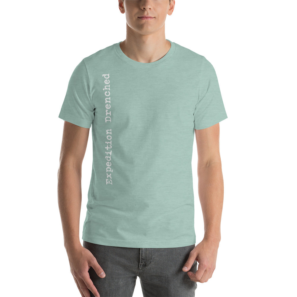 The Deep Sea - Heather Prism Dusty Blue Short-Sleeve Unisex T-Shirt | Expedition Drenched.