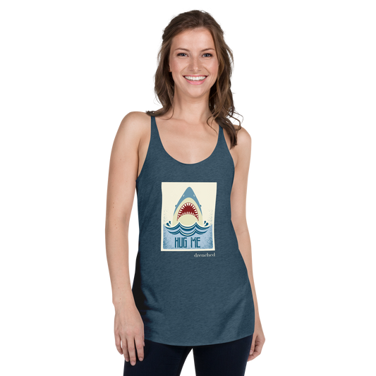 Women's Racerback Tank - Vintage Shark - Hug Me | Expedition Drenched.