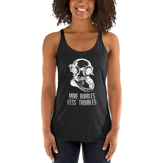 Women's Racerback Tank - Vintage Scuba Diving | Expedition Drenched.