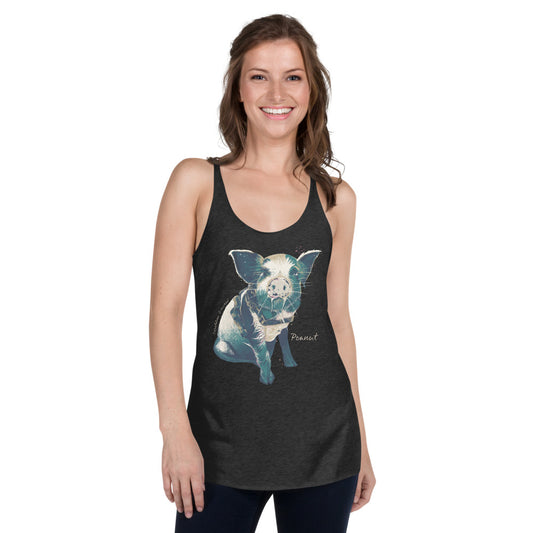 Peanut, The Sailing Pig - Women's Racerback Tank